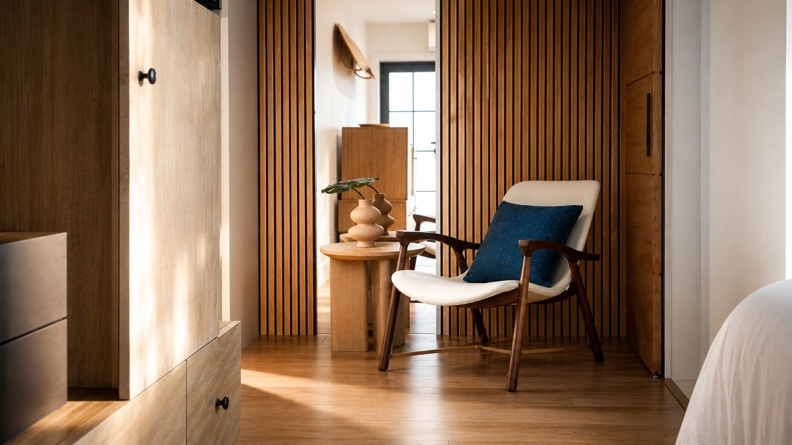 Warm minimal interior
